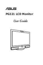 Asus PG221 User Manual preview