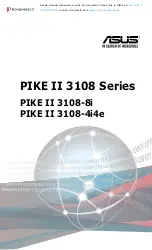 Preview for 1 page of Asus PIKE II 3108 Series Manual