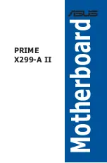 Preview for 1 page of Asus Prime X299-A II Manual