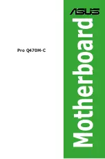 Preview for 1 page of Asus Pro Q470M-C Manual