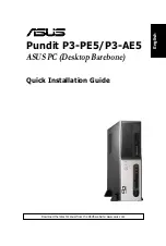 Asus Pundit P3-AE5 Quick Installation Manual предпросмотр