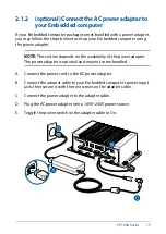 Предварительный просмотр 19 страницы Asus PV100A Series User Manual