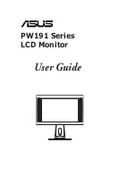 Asus PW191 Series User Manual предпросмотр