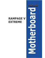 Asus Rampage V Extreme User Manual preview