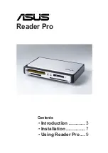 Preview for 1 page of Asus READER PRO User Manual