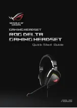 Asus Republic of Gamers ROG Delta Gaming Headset Quick Start Manual preview