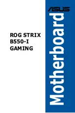 Asus Republic Of Gamers ROG STRIX B550-I GAMING Manual preview