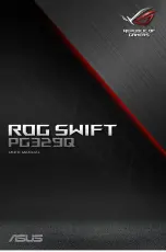 Asus Republic of Games ROG SWIFT PG329Q User Manual preview