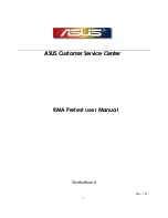 Asus RMA Pretest User Manual preview