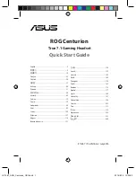 Asus ROG Centurion Quick Start Manual preview