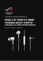 Asus ROG CETRA II CORE MOONLIGHT WHITE Quick Start Manual preview