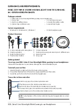 Preview for 3 page of Asus ROG CETRA II CORE MOONLIGHT WHITE Quick Start Manual