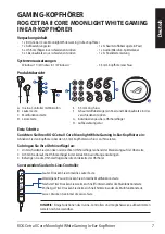 Preview for 7 page of Asus ROG CETRA II CORE MOONLIGHT WHITE Quick Start Manual