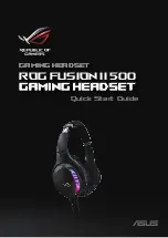 Asus Rog Fusion II 500 Quick Start Manual preview