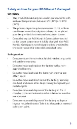 Preview for 2 page of Asus ROG KUNAI 3 User Manual