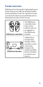 Preview for 5 page of Asus ROG Kunai Gamepad User Manual
