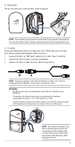 Preview for 5 page of Asus ROG Ranger BP3703 User Manual