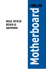 Preview for 1 page of Asus ROG STRIX B365-G GAMING Manual