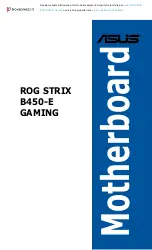 Preview for 1 page of Asus ROG STRIX B450-E Gaming Manual