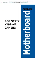 Preview for 1 page of Asus ROG STRIX X299-XE GAMING Manual