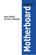 Asus ROG STRIX X570-E GAMING User Manual preview