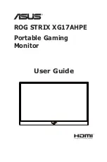 Preview for 1 page of Asus ROG STRIX XG17AHPE User Manual