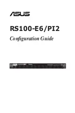 Asus RS100-E6/PI2 Configuration Manual предпросмотр