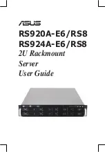 Preview for 1 page of Asus RS920A-E6/RS8 User Manual