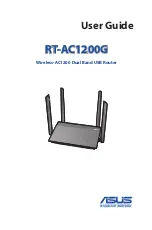 Предварительный просмотр 1 страницы Asus RT-AC1200G User Manual