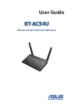 Preview for 1 page of Asus RT-AC54U User Manual