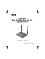 Предварительный просмотр 1 страницы Asus RT-AC55U Quick Start Manual