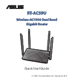 Preview for 1 page of Asus RT-AC59U Quick Start Manual