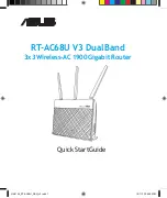 Preview for 1 page of Asus RT-AC68U V3 Quick Start Manual