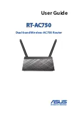 Предварительный просмотр 1 страницы Asus RT-AC750 User Manual