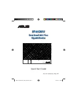 Preview for 1 page of Asus RT-AC85U Quick Start Manual