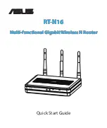 Preview for 1 page of Asus RT-N16 Quick Start Manual