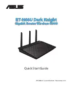 Предварительный просмотр 1 страницы Asus RT-N66U Dark Knight Quick Start Manual