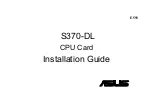 Asus S370-DL Installation Manual preview