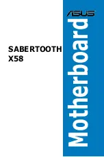 Preview for 1 page of Asus SABERTOOTH X58 Manual