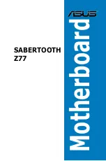 Preview for 1 page of Asus SABERTOOTH Z77 User Manual