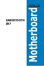 Asus SABERTOOTH Z87 User Manual preview