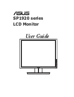 Предварительный просмотр 1 страницы Asus SP1920 series User Manual