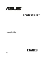 Preview for 1 page of Asus SP6540 User Manual