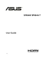 Asus SP6540 User Manual preview