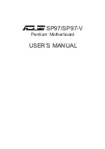 Asus SP97 User Manual preview