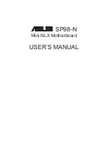 Asus SP98-N User Manual preview