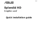 Asus Splendid HD Quick Installation Manual preview