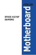 Asus STRIX H270F GAMING User Manual preview