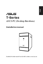 Preview for 1 page of Asus T Series Instruction Manual