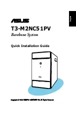 Предварительный просмотр 1 страницы Asus T3-M2NC51PV - T Series - 0 MB RAM Quick Installation Manual